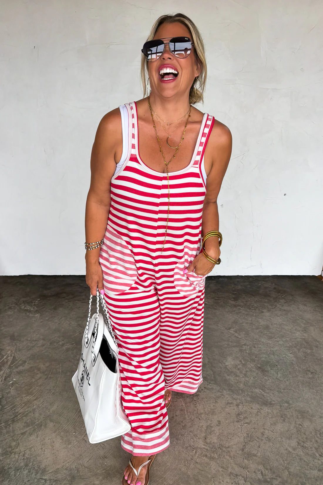 *last chance* PREORDER: Ricki Stripe Terry Romper // eta Aug