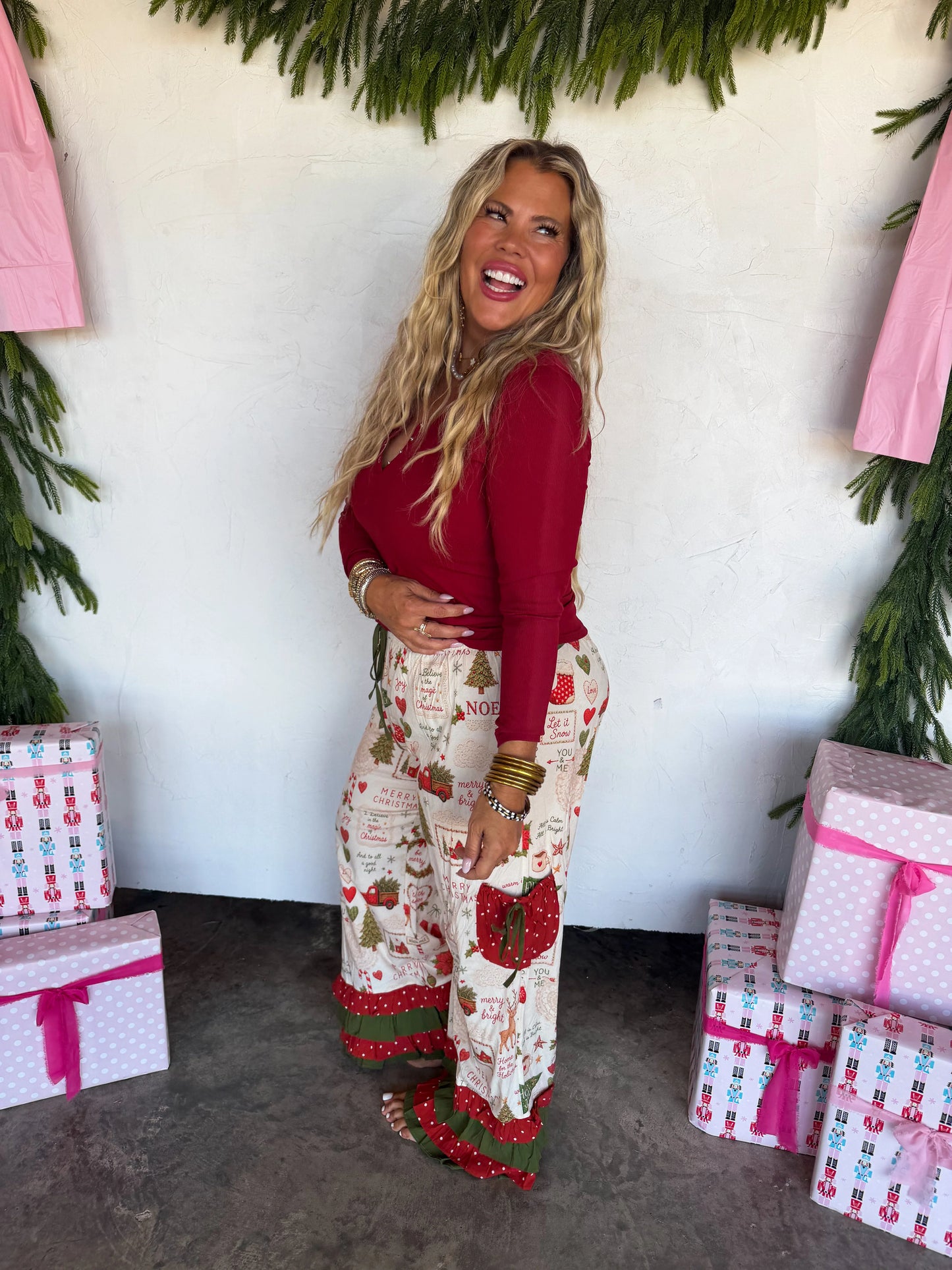 WKND DEAL//PREORDER: Vintage Christmas Bloomer Pants // ETA Oct - early Nov