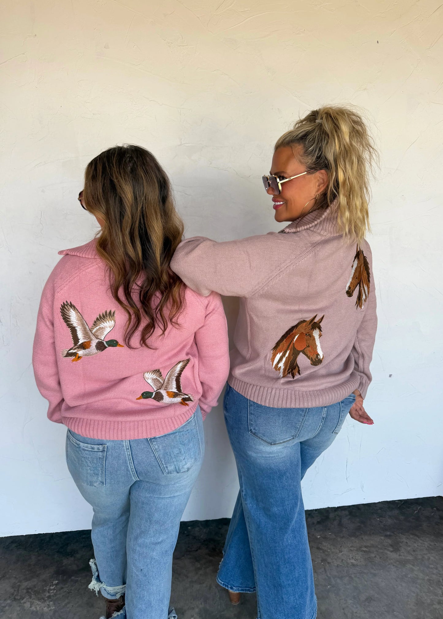 PREORDER: Field & Stable Embroidered Quarter Zip Pullover // eta October