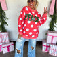 PREORDER: Peace & Polka Dot Mock Neck Pullover // ETA October - Early Nov