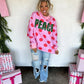 PREORDER: Peace & Polka Dot Mock Neck Pullover // ETA October - Early Nov