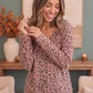 Just the Girls Leopard V-Neck Top