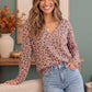 Just the Girls Leopard V-Neck Top