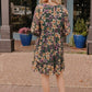 Forest Blooms Long Sleeve Mini Dress