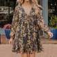 Forest Blooms Long Sleeve Mini Dress