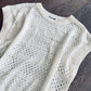 Ivory Hollow Knit Sweater