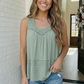 Sage & Sweet Lace Tank Top