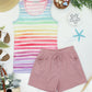 Candice Crinkle Shorts - Dusty Rose