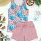 Candice Crinkle Shorts - Dusty Rose