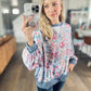 Meadow Breeze Floral Pullover