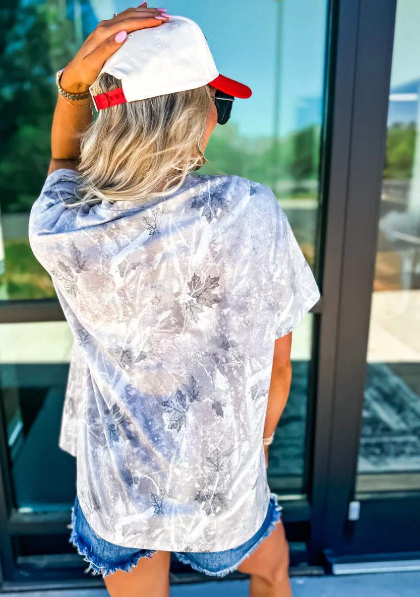 PREORDER: Grey Camo Oversized Tee // eta 3 weeks