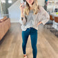 Kenna Open Knit Top in Grey