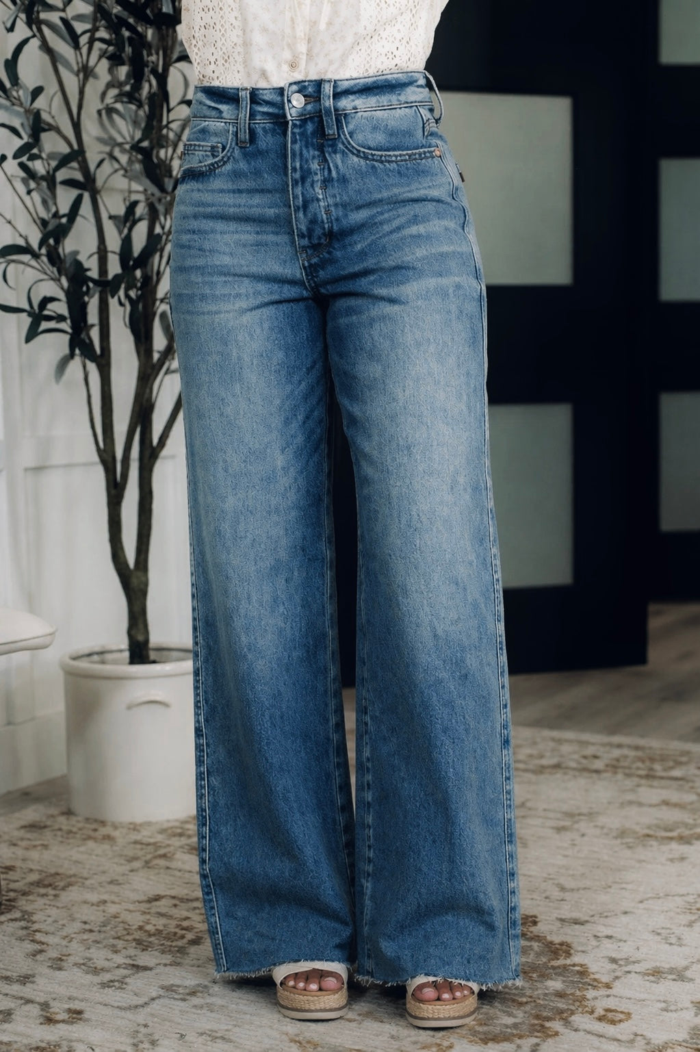 Ciera High Waist Rigid Magic Wide Leg Denim - Judy Blue