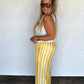 PREORDER: Game Day Wide Leg Pants - Gingham and Stripes  // eta September