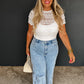 PREORDER: Floral Charm Wide Leg Jeans // eta early June