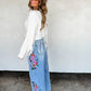 PREORDER: Eva Floral Embroidered Jeans // eta early June