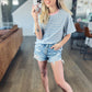 Easy Days Striped Relaxed Tee