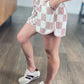Mocha Check Lounge Shorts