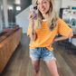 Easy Days Striped Relaxed Tee