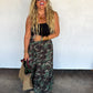 PREORDER: HIDDEN GEM CAMO MAXI SKIRT // eta November