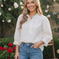 Pretty in White Puff Sleeve Button Top