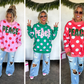 PREORDER: Peace & Polka Dot Mock Neck Pullover // ETA October - Early Nov