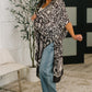 Bella Vida Open Front Floral Print Kimono