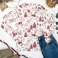Blair Long Sleeve Top - Cranberry Woodland