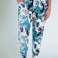 White Floral Print Pants