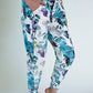 White Floral Print Pants