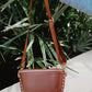 PREORDER: Brown Gold-Studded Crossbody Bag // eta September