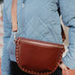 PREORDER: Brown Gold-Studded Crossbody Bag // eta September