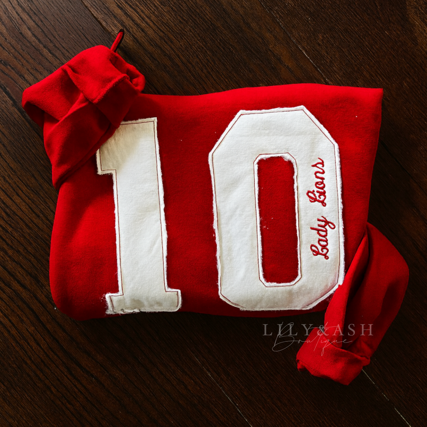 Number Applique Custom Sweatshirt Preorder // ships in 1-2 weeks