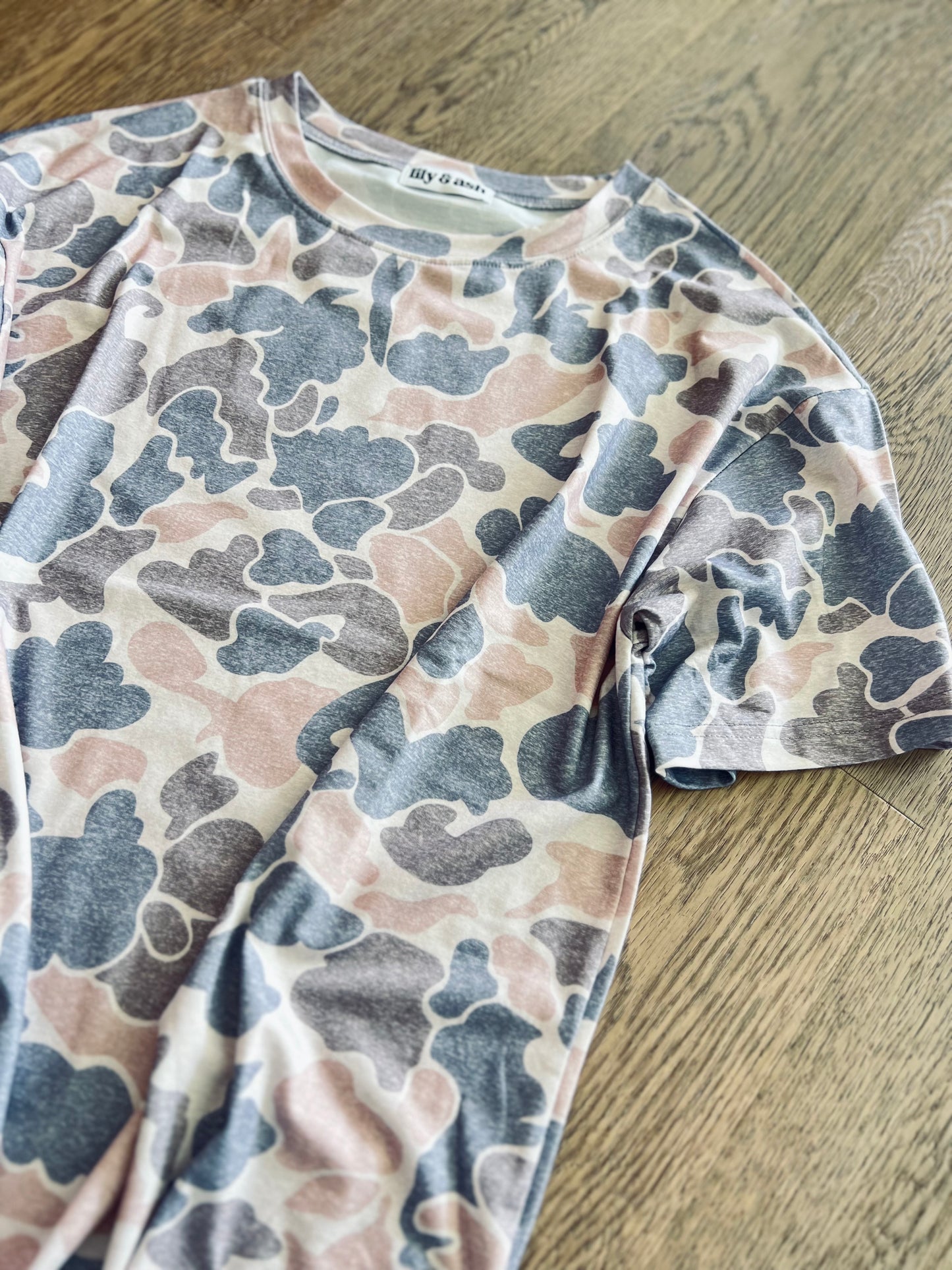 Washed Camo Boyfriend Tee