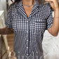 PREORDER: Darling Checkered Sleep Tee Dress // eta July