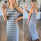 Classic Stripe Maxi Dress