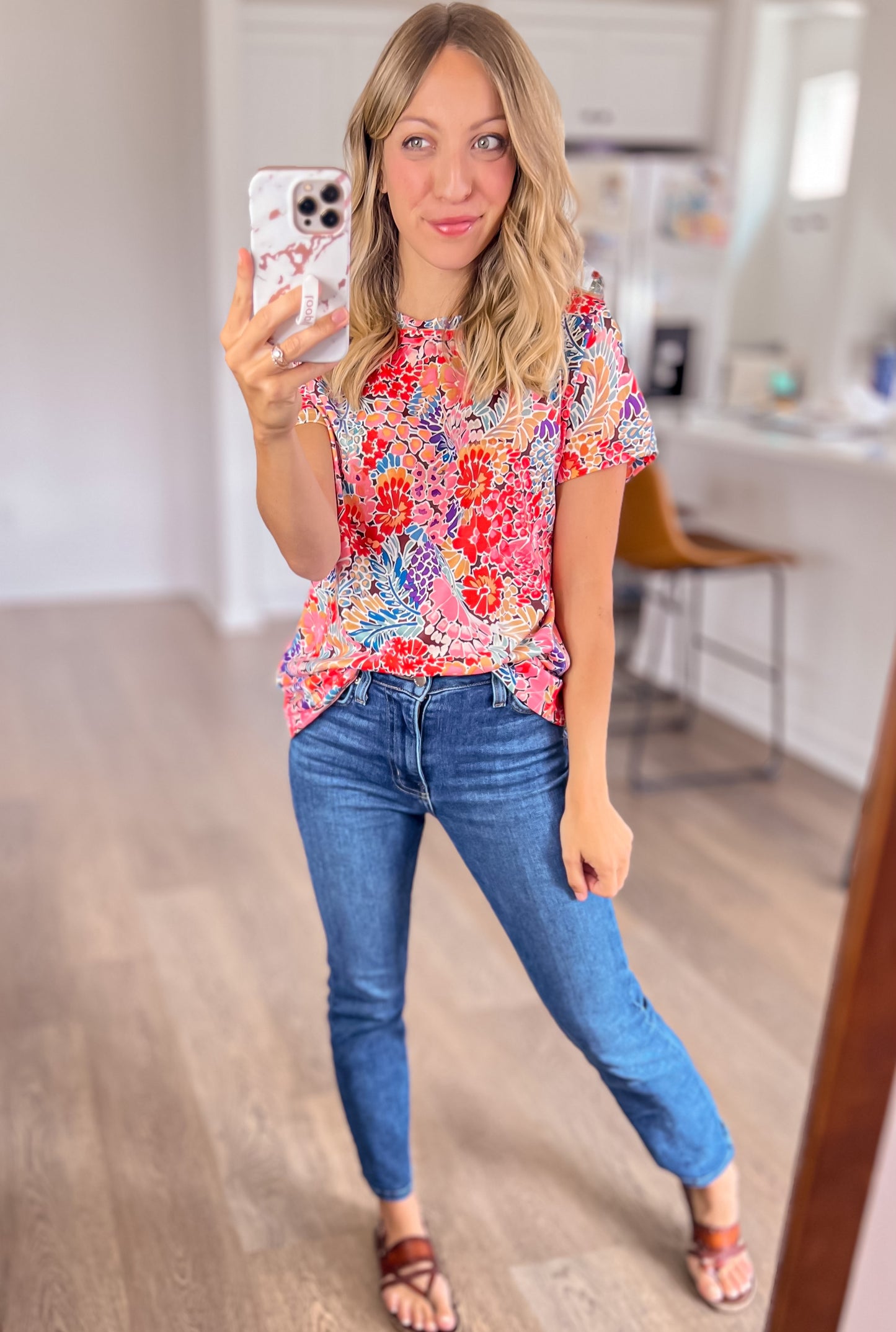 Flowers Everywhere Floral Top