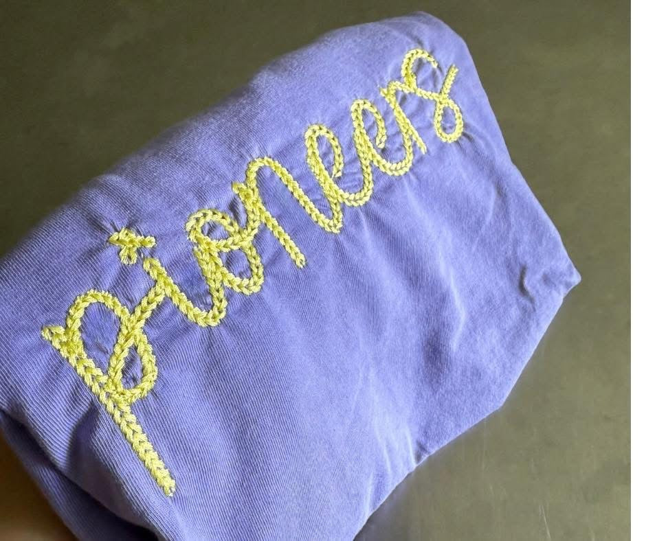 PREORDER: Custom Retro Stich Embroidery Sweatshirt // 1-2 weeks to ship