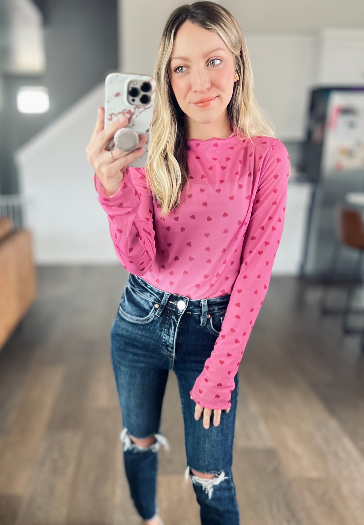 All Heart Mesh Top