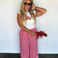 PREORDER: Red Gingham Wide Leg and Ruffle Pant  // eta September
