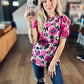 All Dressed Up Embroidered Floral Blouse