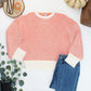 Charlotte Sweater - Orange and Ivory