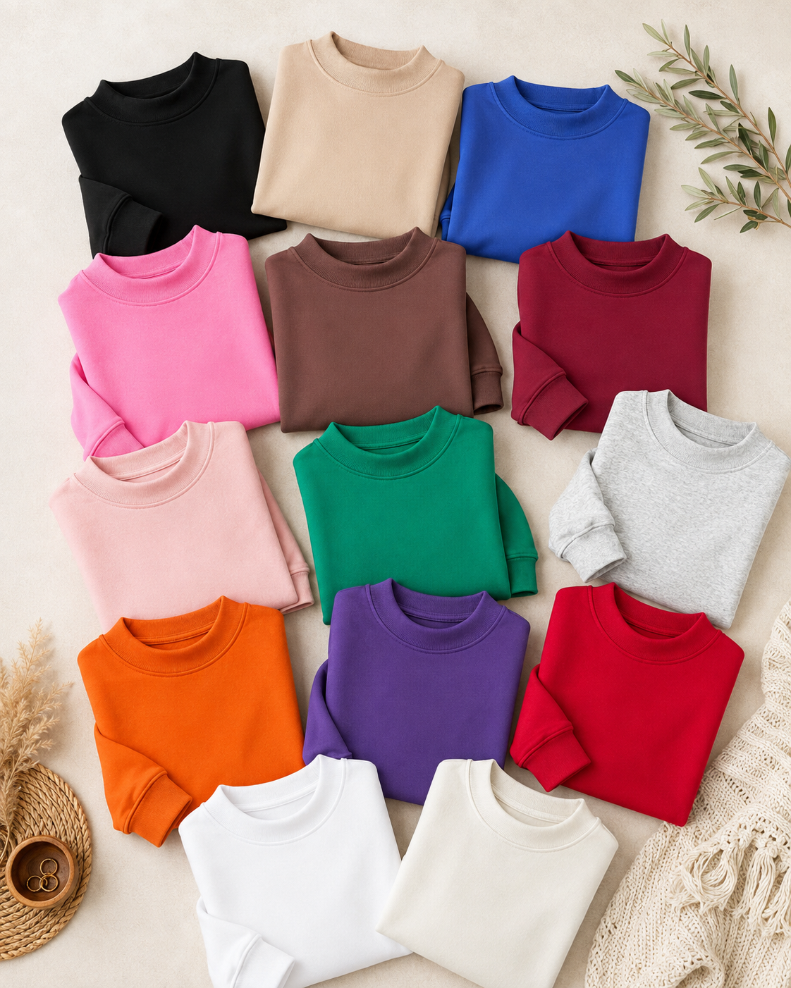 SHIPS FREE TODAY // Oversize Drop Shoulder Reversible Mock Neck Sweatshirt - MANY COLORS