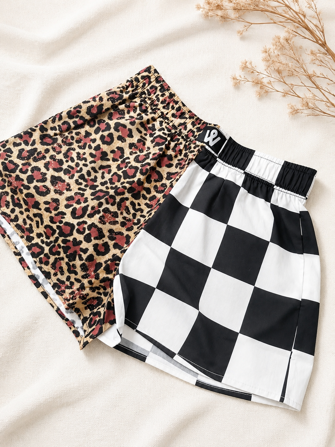 PREORDER: Leopard and Checkered Boxer Shorts // ships in 1-2 weeks // LIMITED STOCK