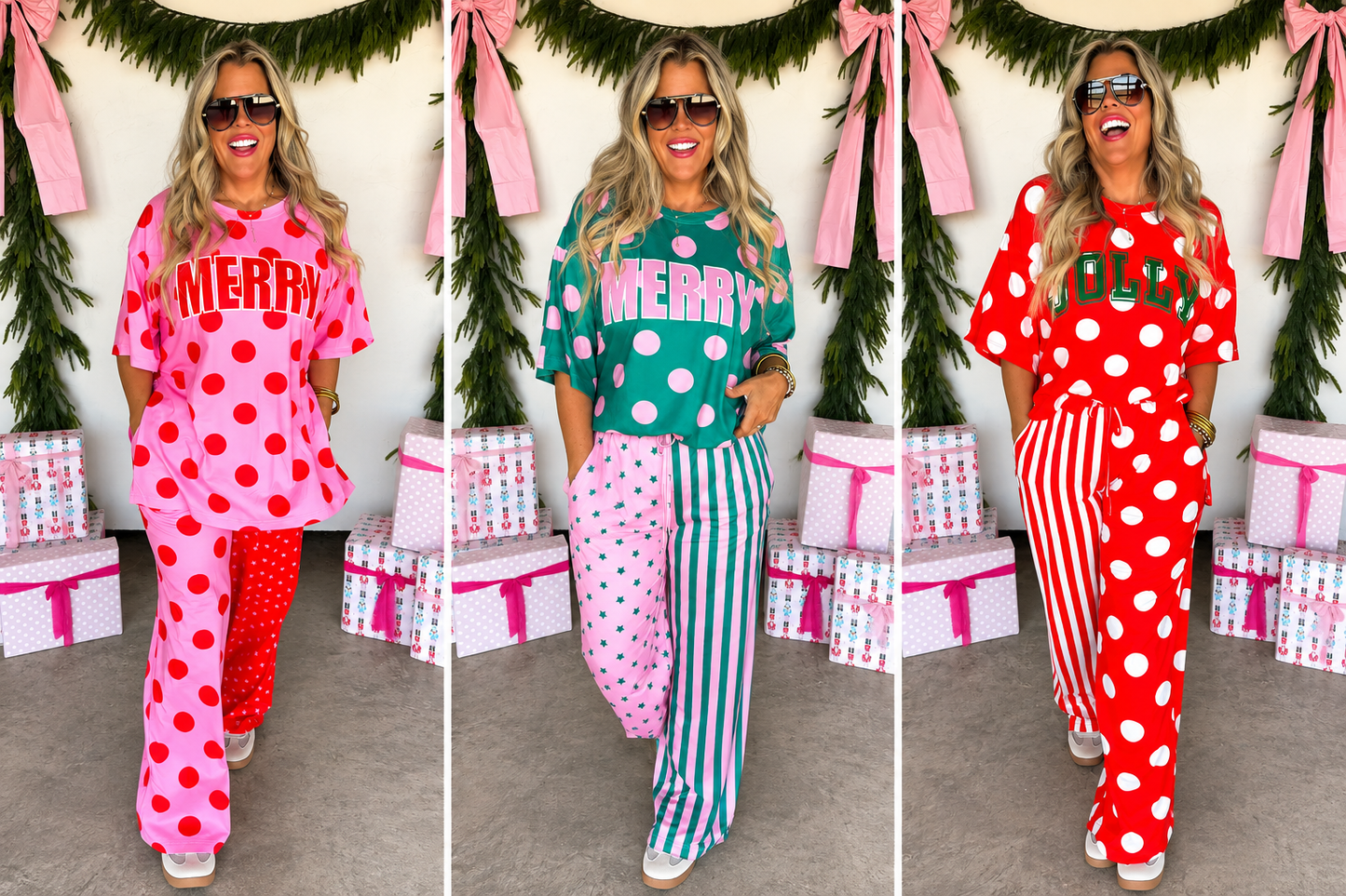 WKND DEAL//PREORDER: Merry Confetti Christmas Lounge Sets // ETA October - early November