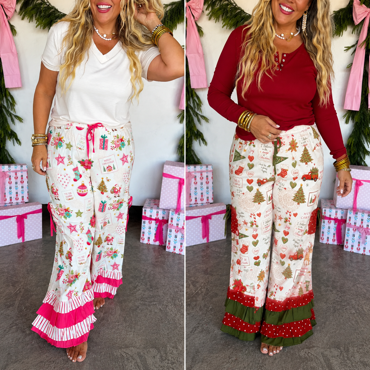 WKND DEAL//PREORDER: Vintage Christmas Bloomer Pants // ETA Oct - early Nov
