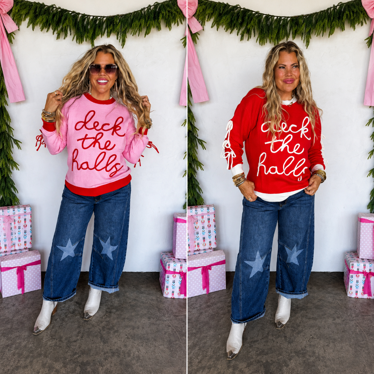 WKND DEAL//PREORDER: Deck the Halls Bow Sweater // ETA Oct - early Nov