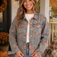 Rosy Days Floral Denim Jacket