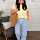 Camel Straw Open Beach Tote