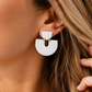 PREORDER: Seaside Arch White Clay Dangle Earrings// ships fast